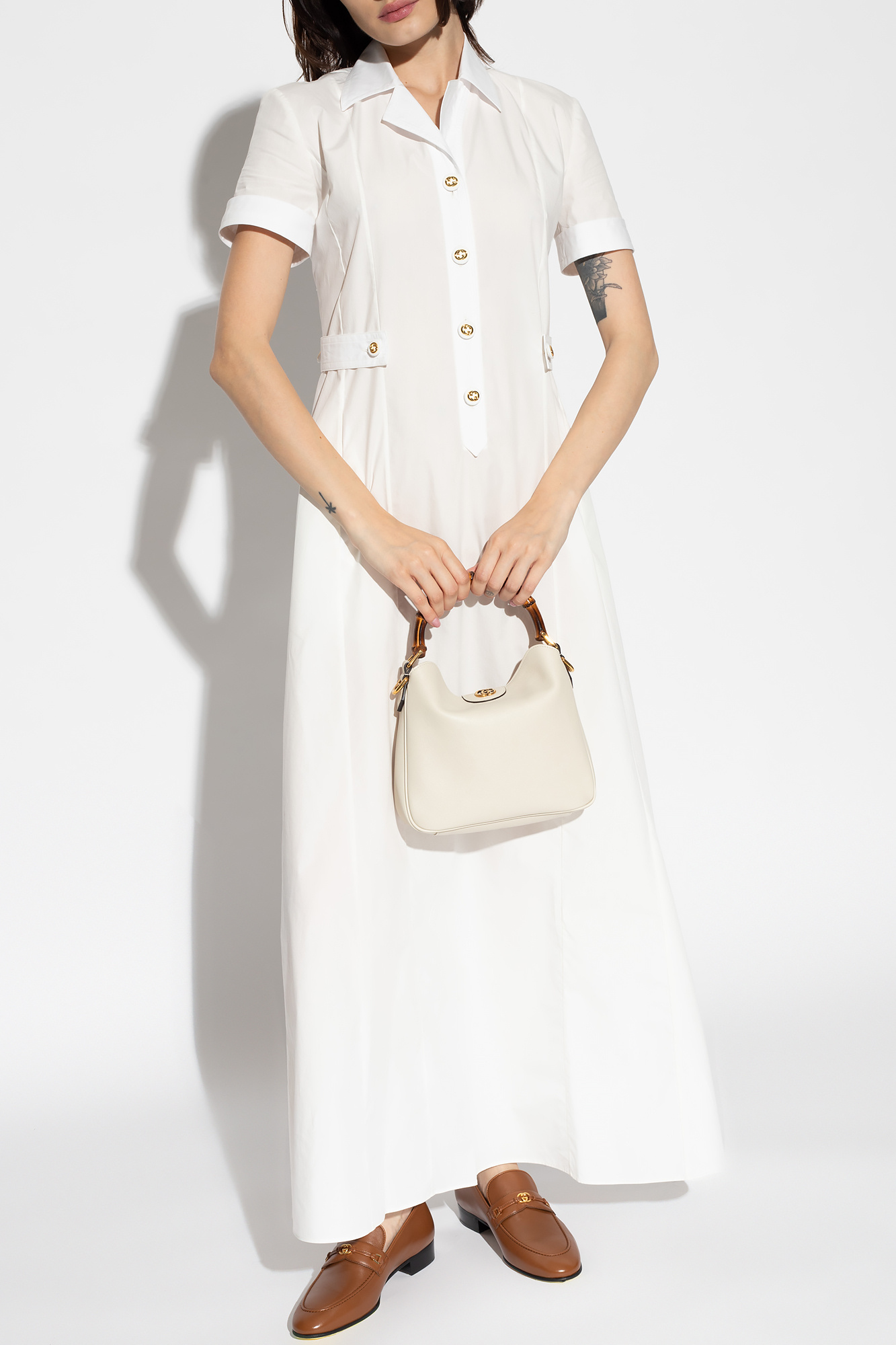 SchaferandweinerShops Tonga - White Cotton dress Gucci